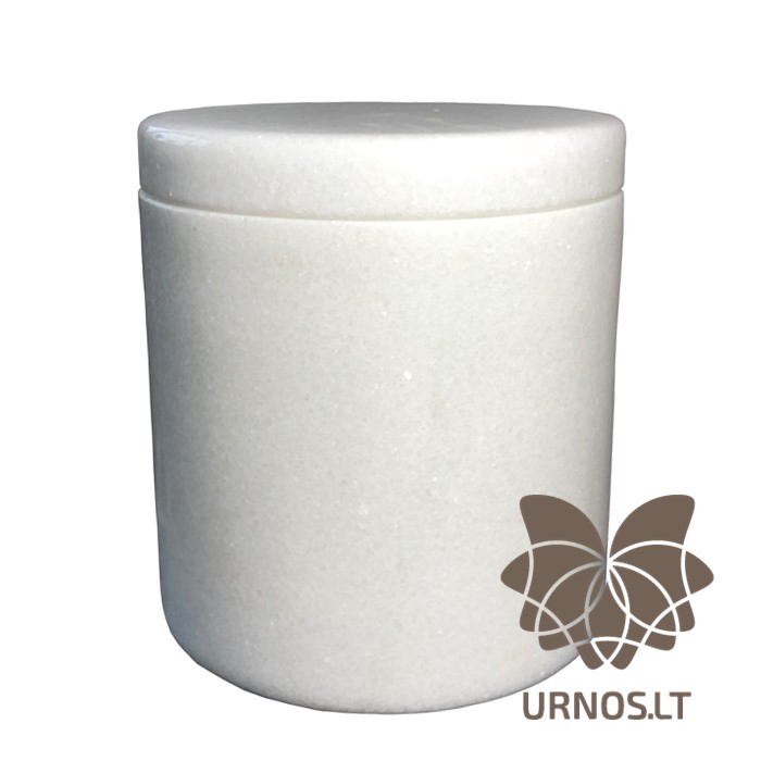 SA-221subtili balta marmurine urna